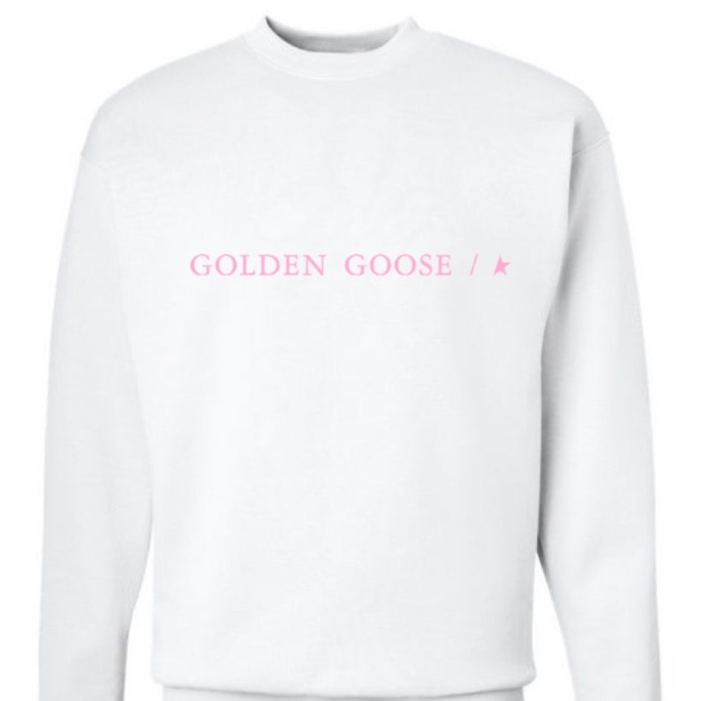 NEW White & Pink Golden Goose Sweatshirt